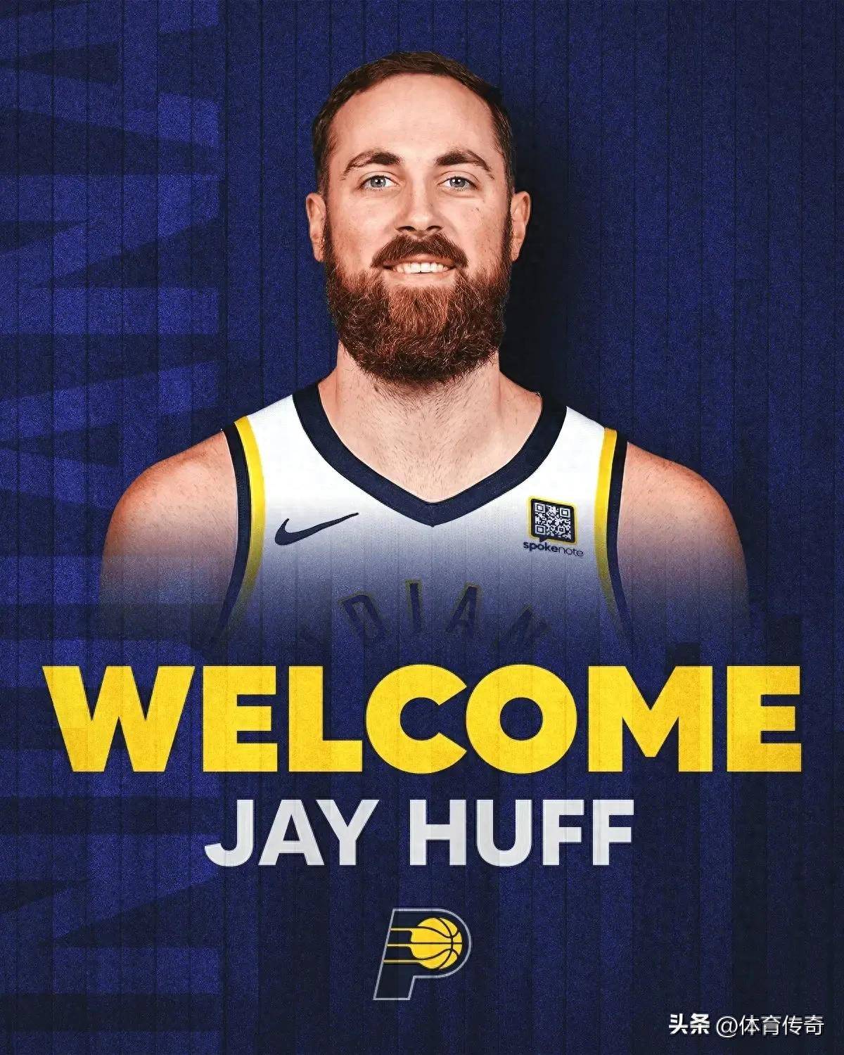 步行者官宣：欢迎胡夫来到印第安纳！我们将用他代替特纳