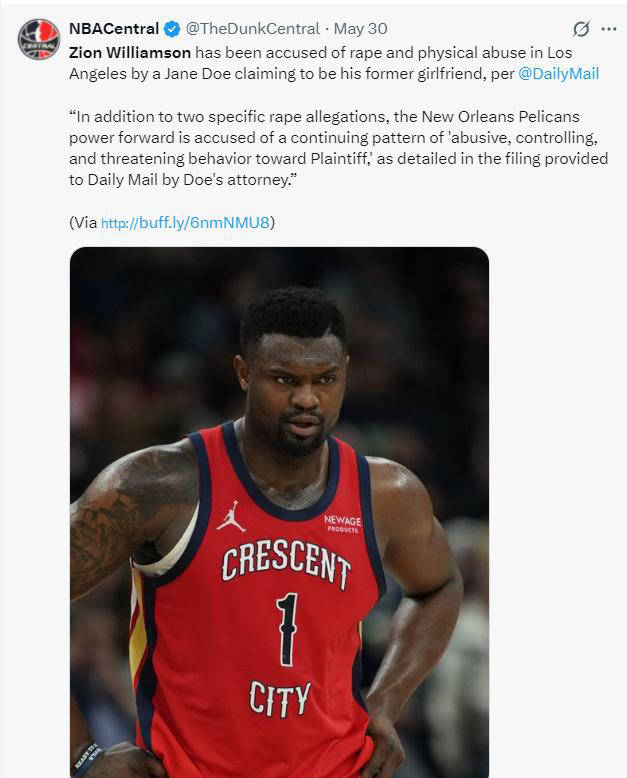 新奥尔良鹈鹕支持锡安，继续展望未来