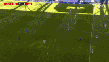 半场-曼联0-0利兹联 库尼亚首秀奥比抽射造险利兹联0射门