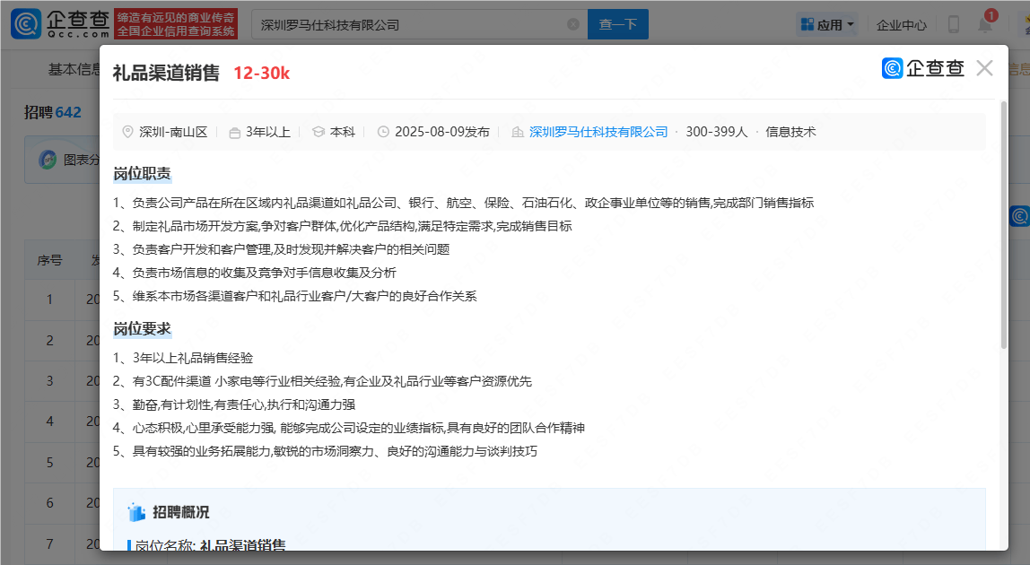 罗马仕重启招聘，月薪最高3万元