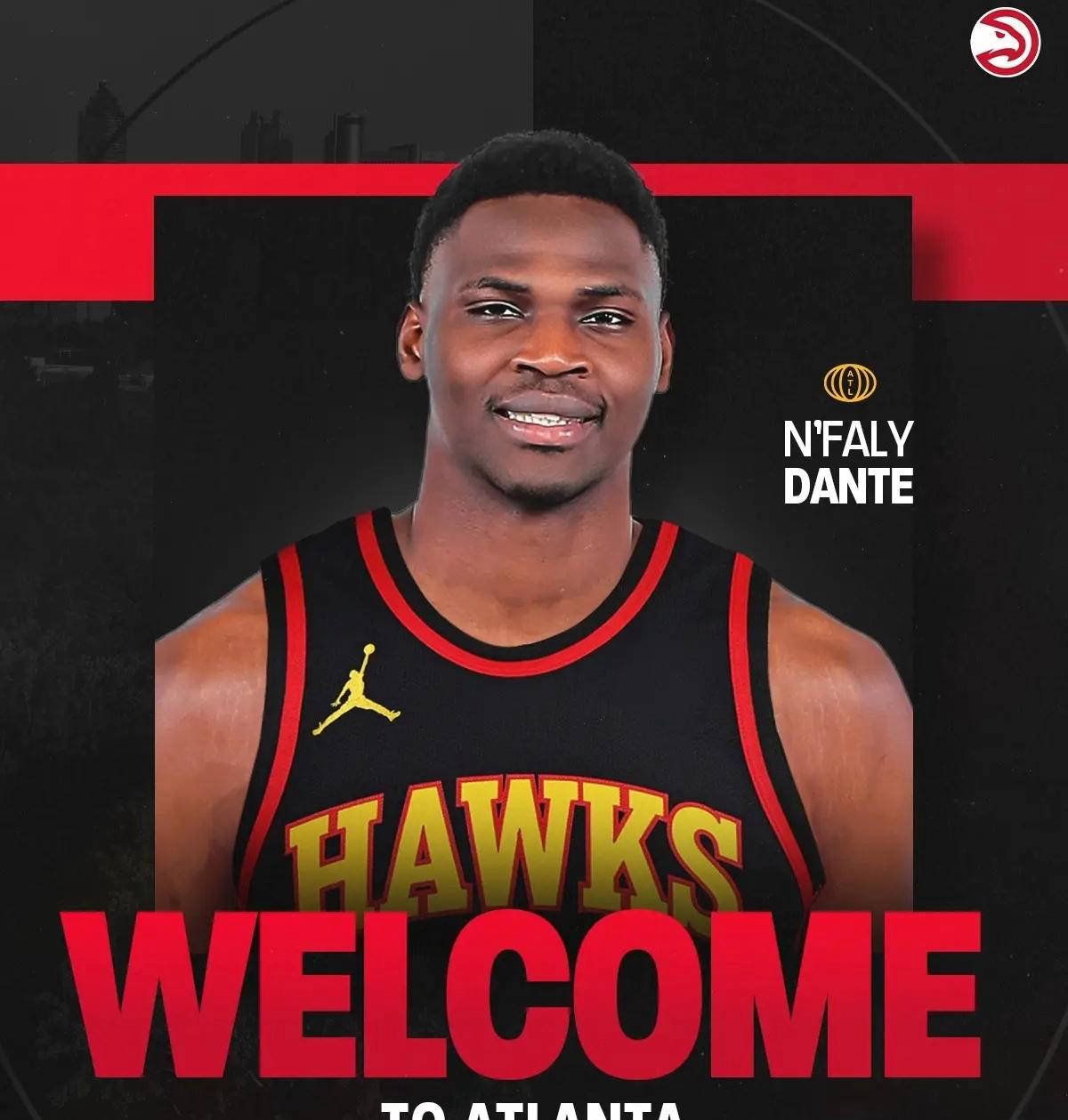 NBA史册留名！恩法利-当特正式加盟亚特兰大老鹰