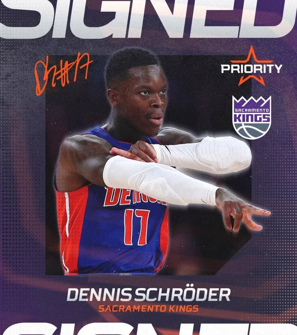 施罗德签约萨克拉门托国王-3年4500万美元大合同正式确认