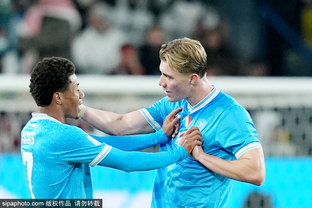 意超杯-内雷斯破门霍伊伦建功 那不勒斯2-0米兰进决赛